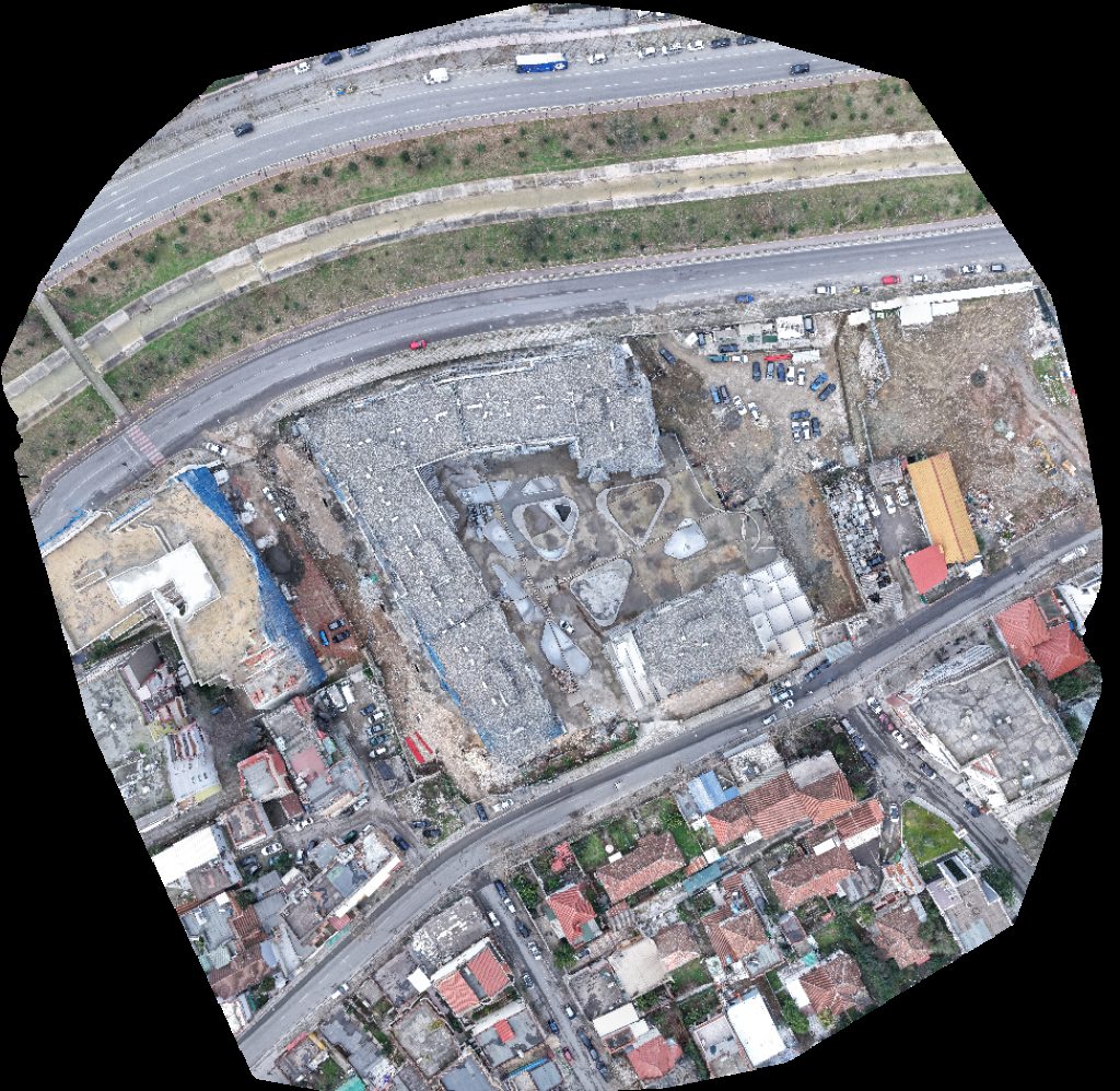 Drone map of Repairing door window for car Markata Aerial drone map in Tiranë, Tirana County, AL