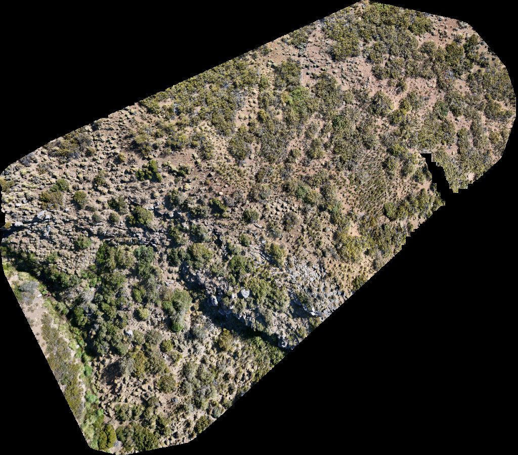 Drone map of Escuela Primaria 71 Punto panorámico in escuela primaria Aerial drone map in Tres Chorros, Neuquen, AR