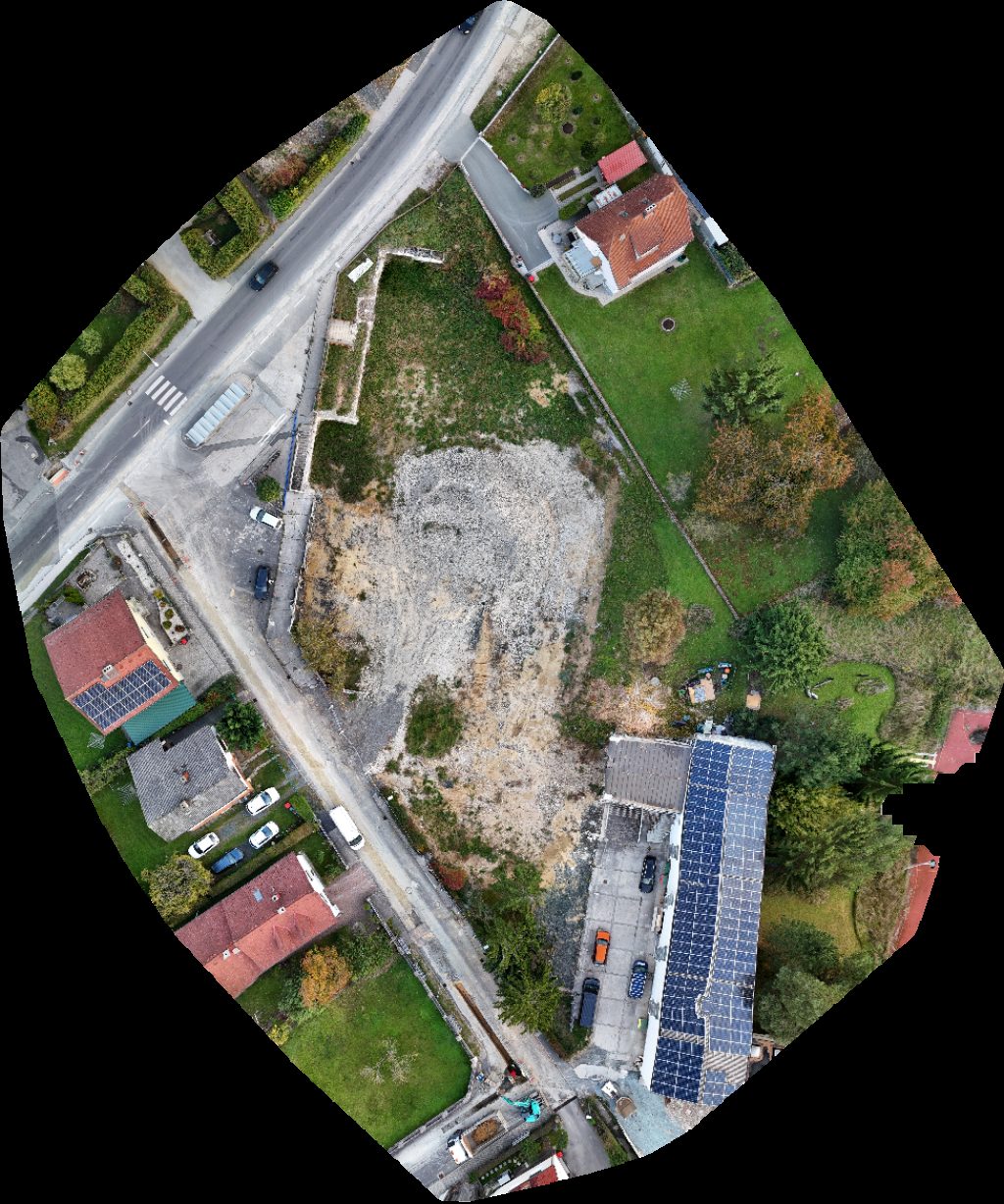 Drone map of Jan Eberwein SPAR Zieserl Stadt Schlaining Aerial drone map in Stadtschlaining, Burgenland, AT