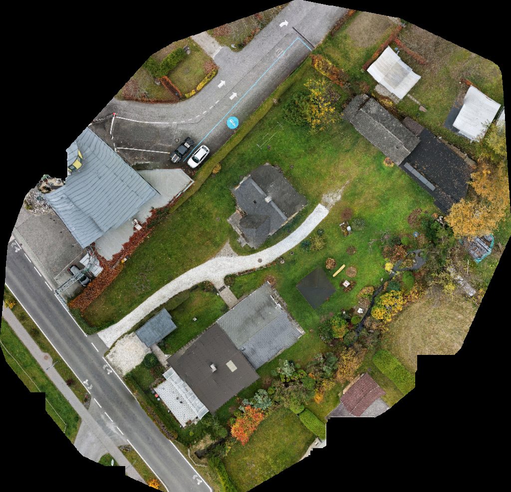 Drone map of Geldautomat Accommodations Comfort Camping Burgstaller in Rezeption Camping Burgstaller Aerial drone map in Spittal an der Drau, Karnten, AT