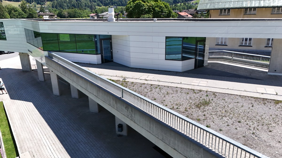 Drone 3d model of Montafoner Schanzenzentrum Zelfen Montafon Nordic in montafon nordic Aerial drone 3d model in Tschagguns, Vorarlberg, AT