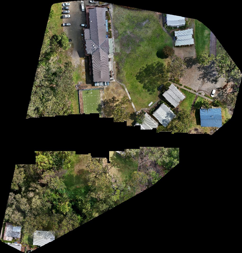 Drone map of CCC Central Coast Heritage Village Residential Park in evans rd Aerial drone map in Canton Beach, Nsw, AU