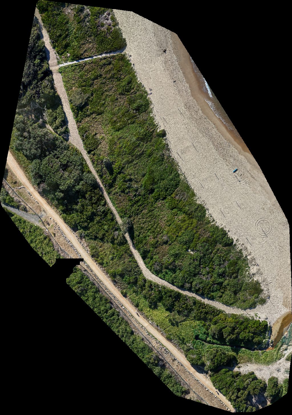 Drone map of South Surf Life Saving Club Beachvolleyball com au in south maroubra Aerial drone map in Maroubra, Nsw, AU