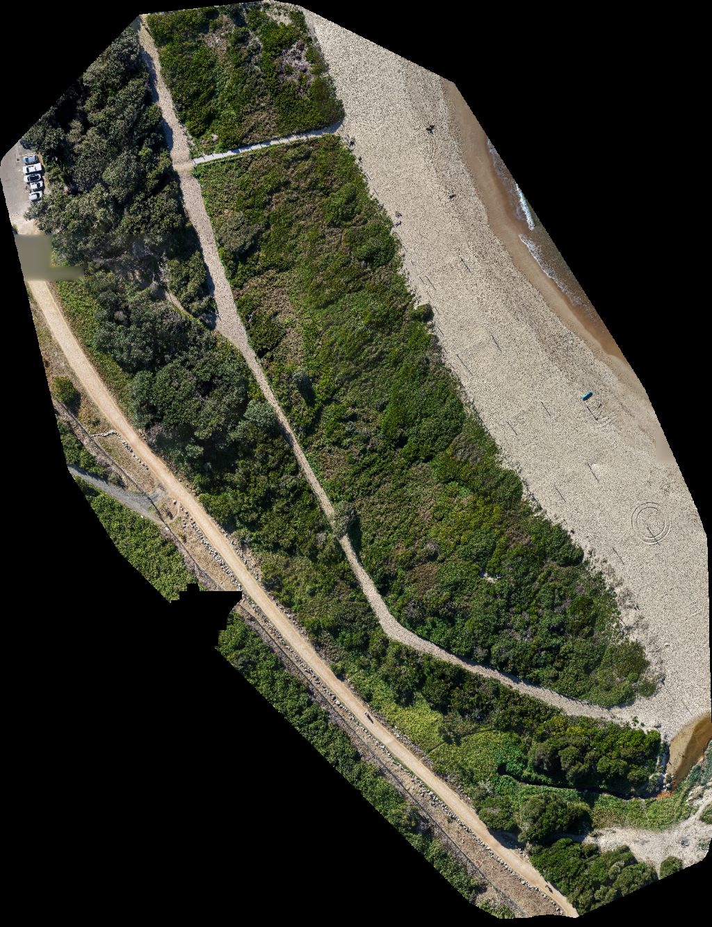 Drone map of South Surf Life Saving Club Beachvolleyball com au in south maroubra Aerial drone map in Maroubra, Nsw, AU