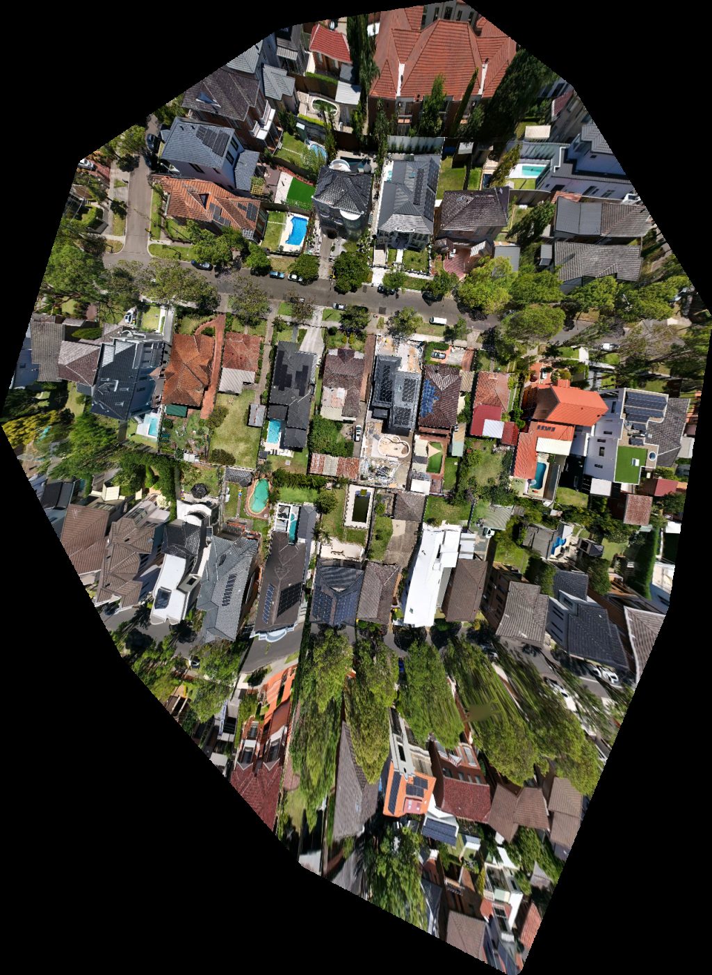 Drone map of Mintti Health Australia DOREEN PHILLIPS in homebush rd Aerial drone map in Strathfield, Nsw, AU