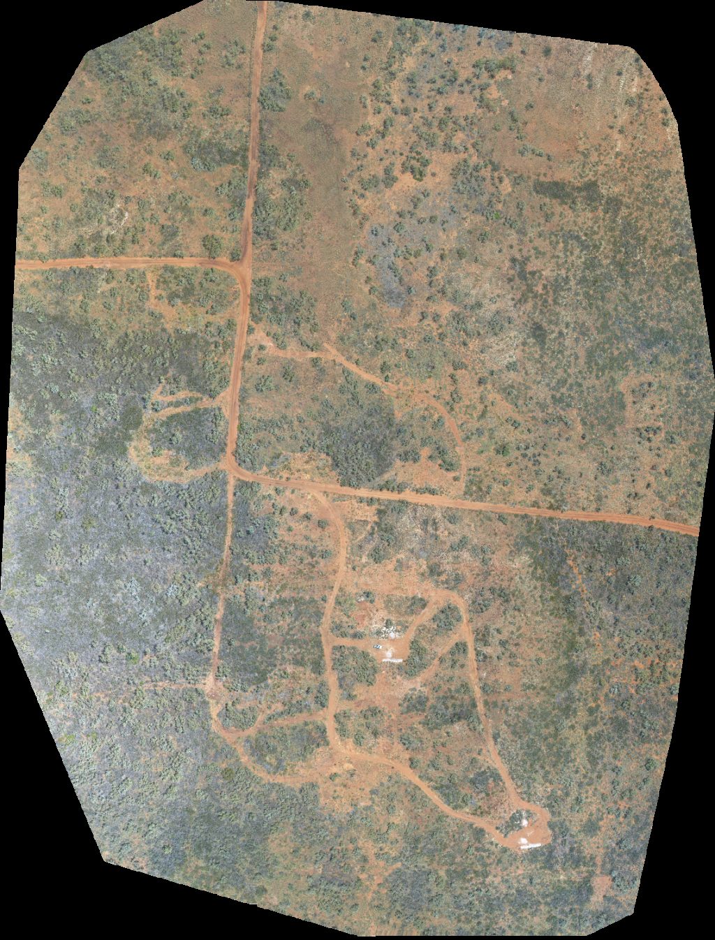 Drone map of Suplejack Downs Groundrush Gold Mine Aerial drone map in Tanami, Nt, AU