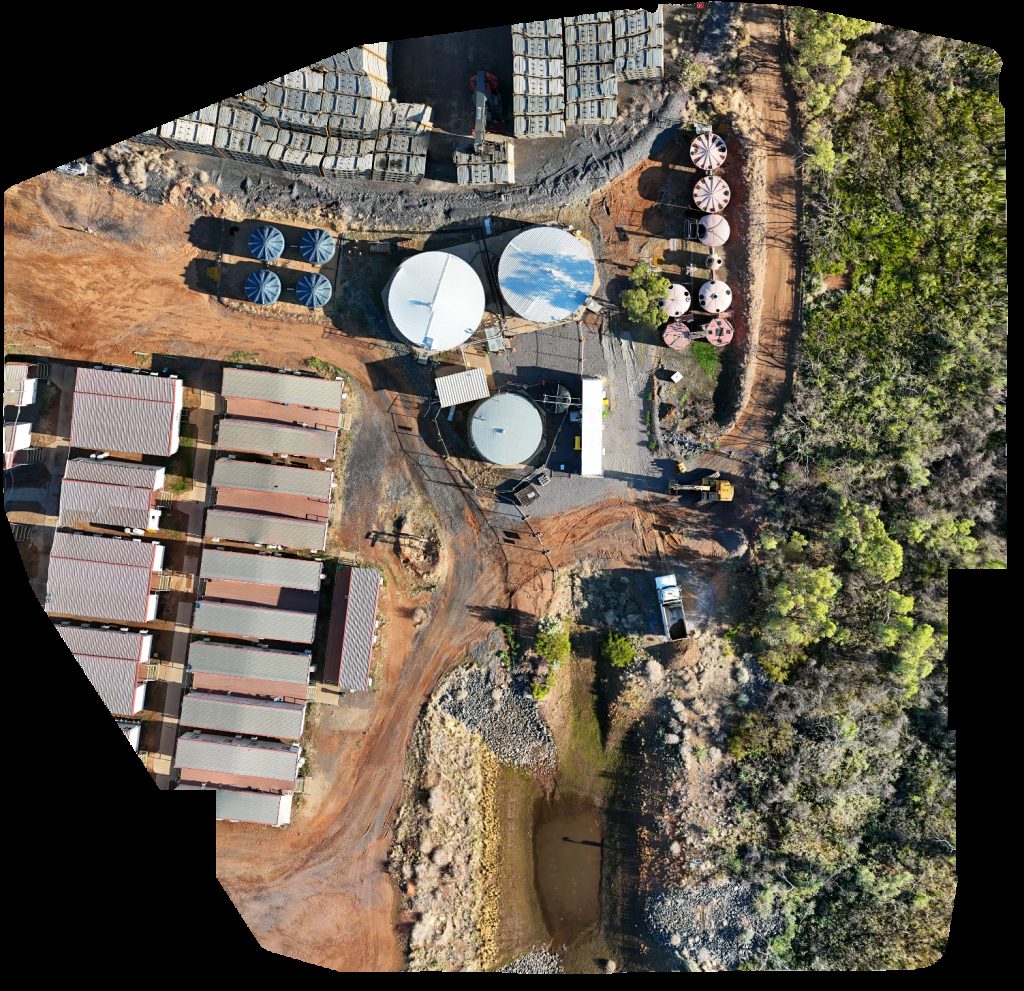 Drone map of MMG Camp Aerial drone map in Dugald River, Qld, AU