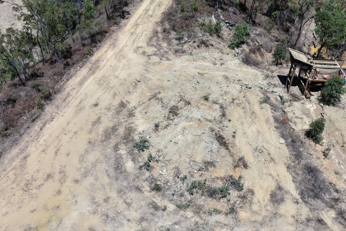 Drone 3d model of Karma Waters Station Manish Kumar in historic miners hut Aerial drone 3d model in Hurricane, Qld, AU