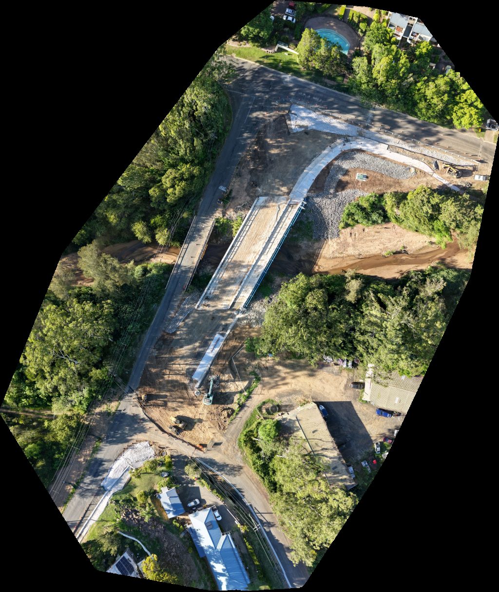 Drone map of Valley Chamber of Commerce Rev It Up Automotive in kooralbyn valley Aerial drone map in Kooralbyn, Qld, AU