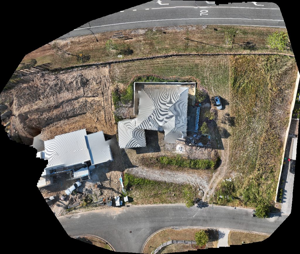 Drone map of Surface plumbing and drainage pty ltd SEE Civil Eggersdorf Rd Site in eggersdorf rd Aerial drone map in Ormeau, Qld, AU