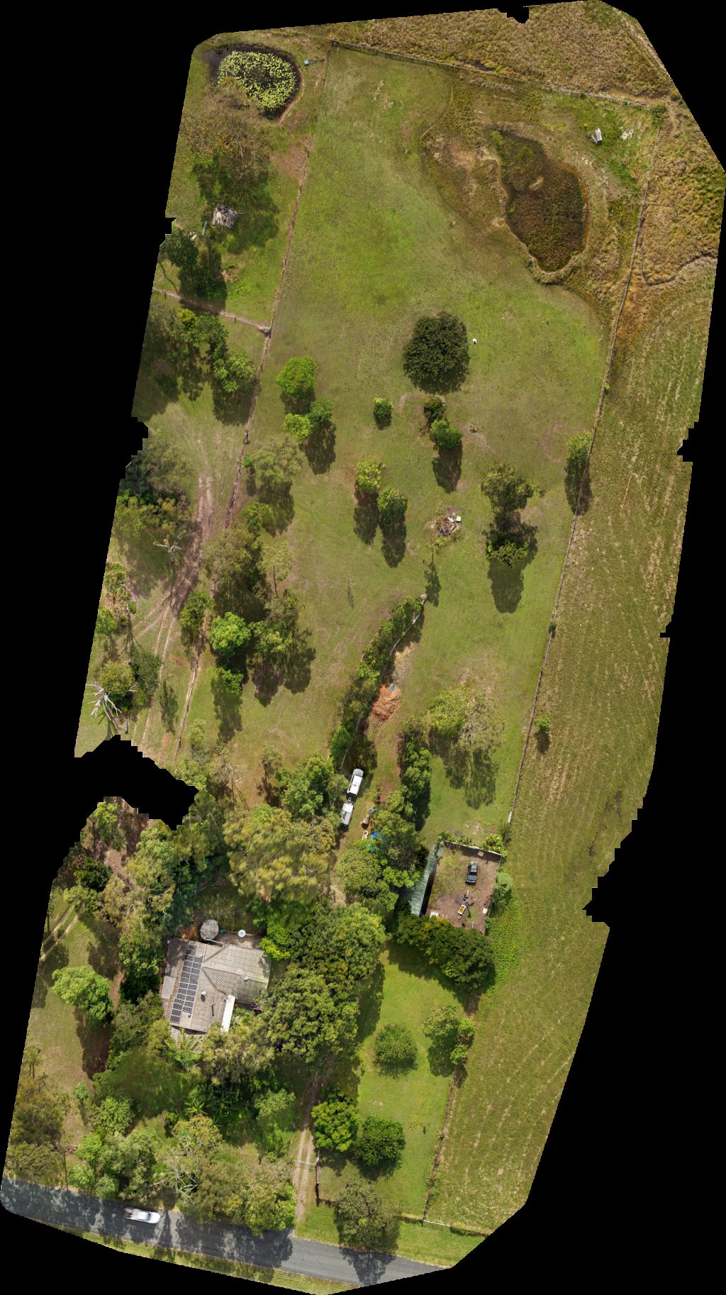 Drone map of Bare Bowen Equine Services HKS JEMM GTS R W1 ON SUNOCO EVO 10 WITH TURBO 40O in rileysview deluxe Aerial drone map in Sandy Creek, Qld, AU