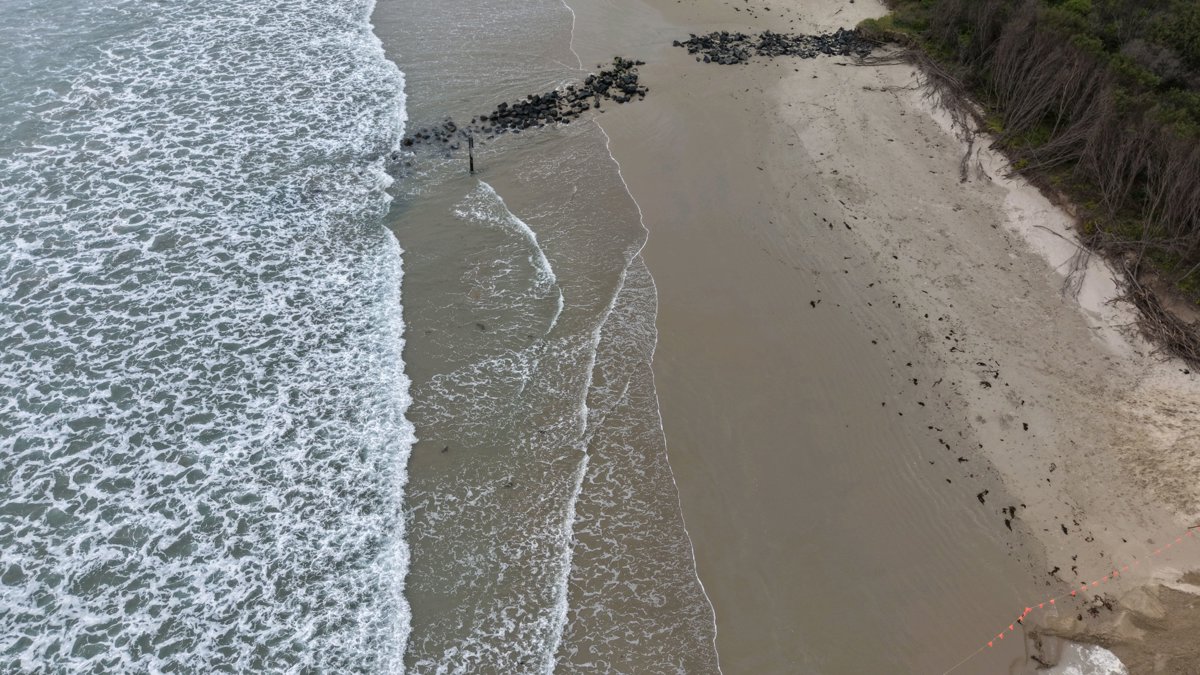 Drone 3d model of local Surf Club Invy Kiosk Surfside in inverloch surf Aerial drone 3d model in Inverloch, Vic, AU
