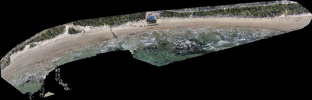 Drone map of Spectacular Surf Lohr Ave Lodge in pet friendly outside Aerial drone map in Inverloch, Vic, AU