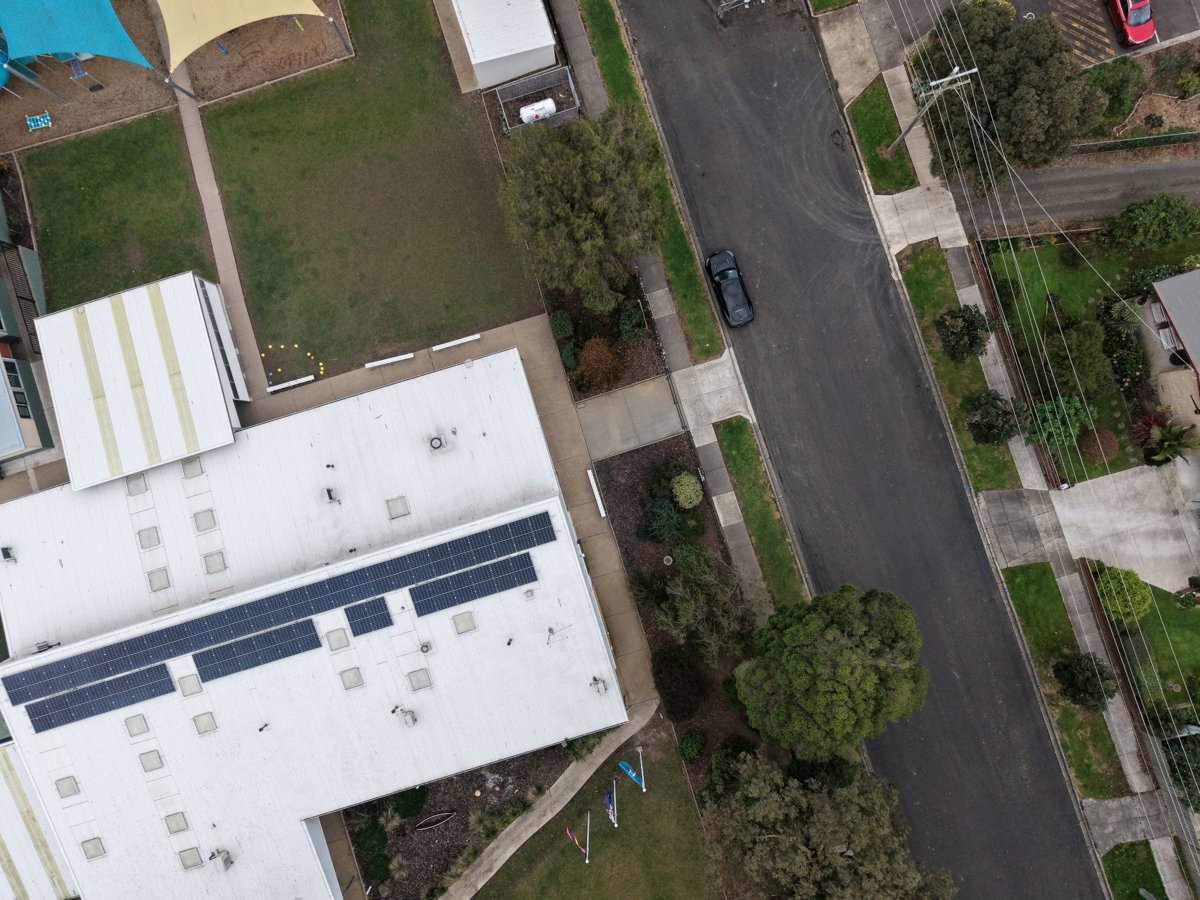 Drone 3d model of Primary School Enso Landscapes in toora tourist park Aerial drone 3d model in Toora, Vic, AU