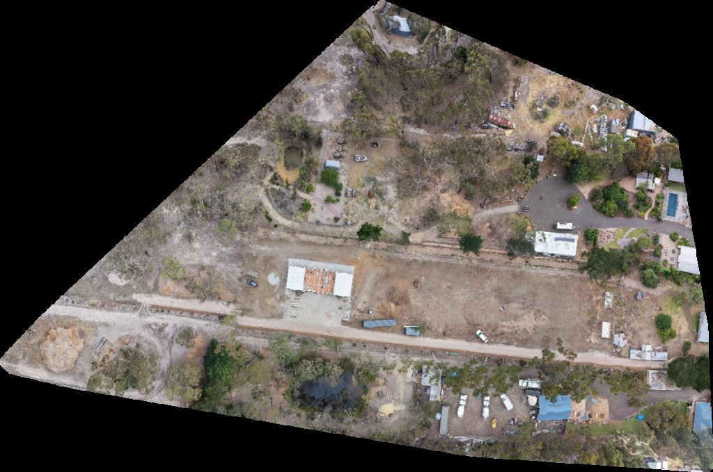 Drone map of Wattlegrove Honey Beekeeping Supplies Heart and Soul Kinesiology in van loon s Aerial drone map in Wallington, Vic, AU