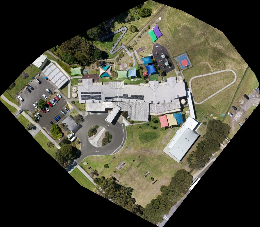 Drone map of Bass Coast Specialist School Water Tower in bass coast Aerial drone map in Wonthaggi, Vic, AU