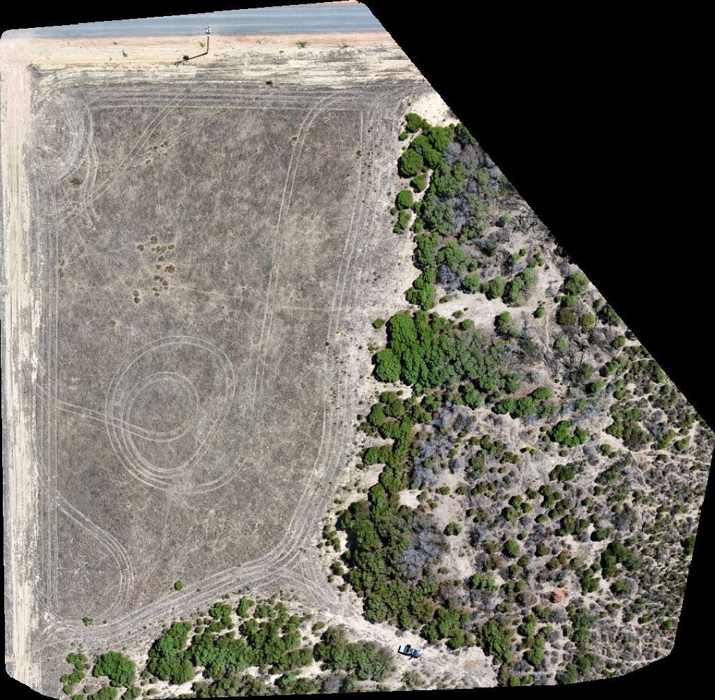 Drone map of Summer Wattle Drive WA The Eurphoric Ewe in parking bay Aerial drone map in Bookara, Wa, AU