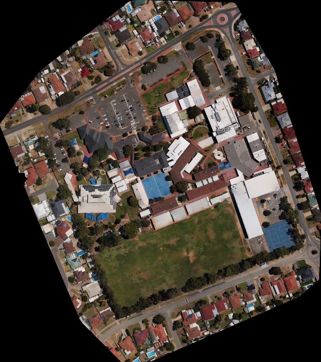 Drone map of Rockingham Toastmasters South Coast Baptist College in south coast baptist Aerial drone map in Waikiki, Wa, AU