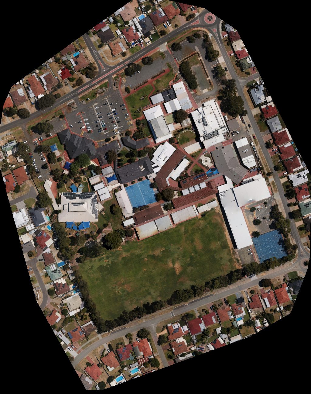 Drone map of South Coast Baptist College Rockingham Toastmasters in south coast baptist Aerial drone map in Waikiki, Wa, AU