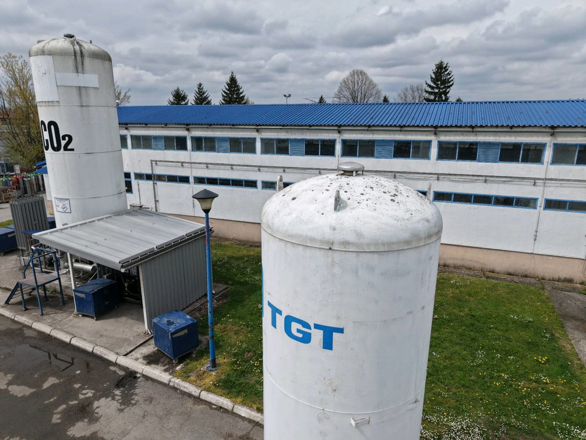 Drone 3d model of TGT Tehnogas a d Aerial drone 3d model in Trn, Republika Srpska, BA