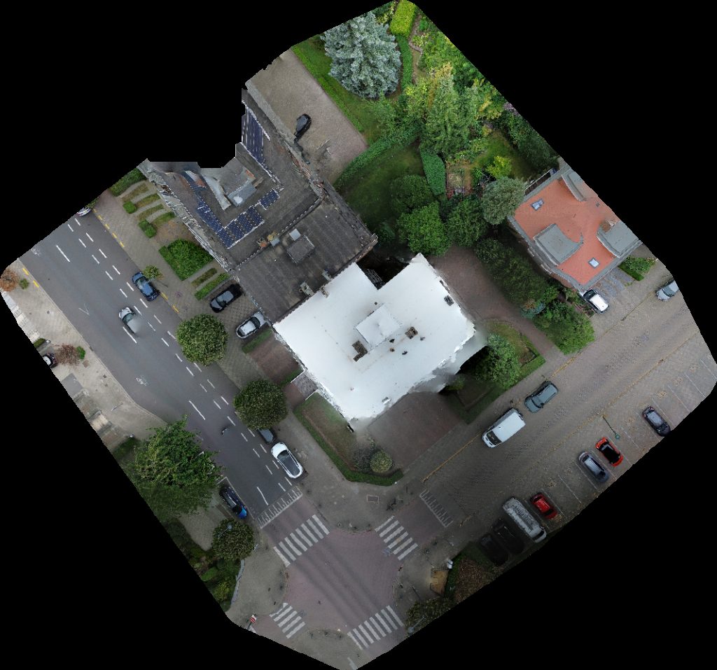 Drone map of Bows Stéphane Delsaute Dentiste Aerial drone map in Auderghem, Bruxelles, BE
