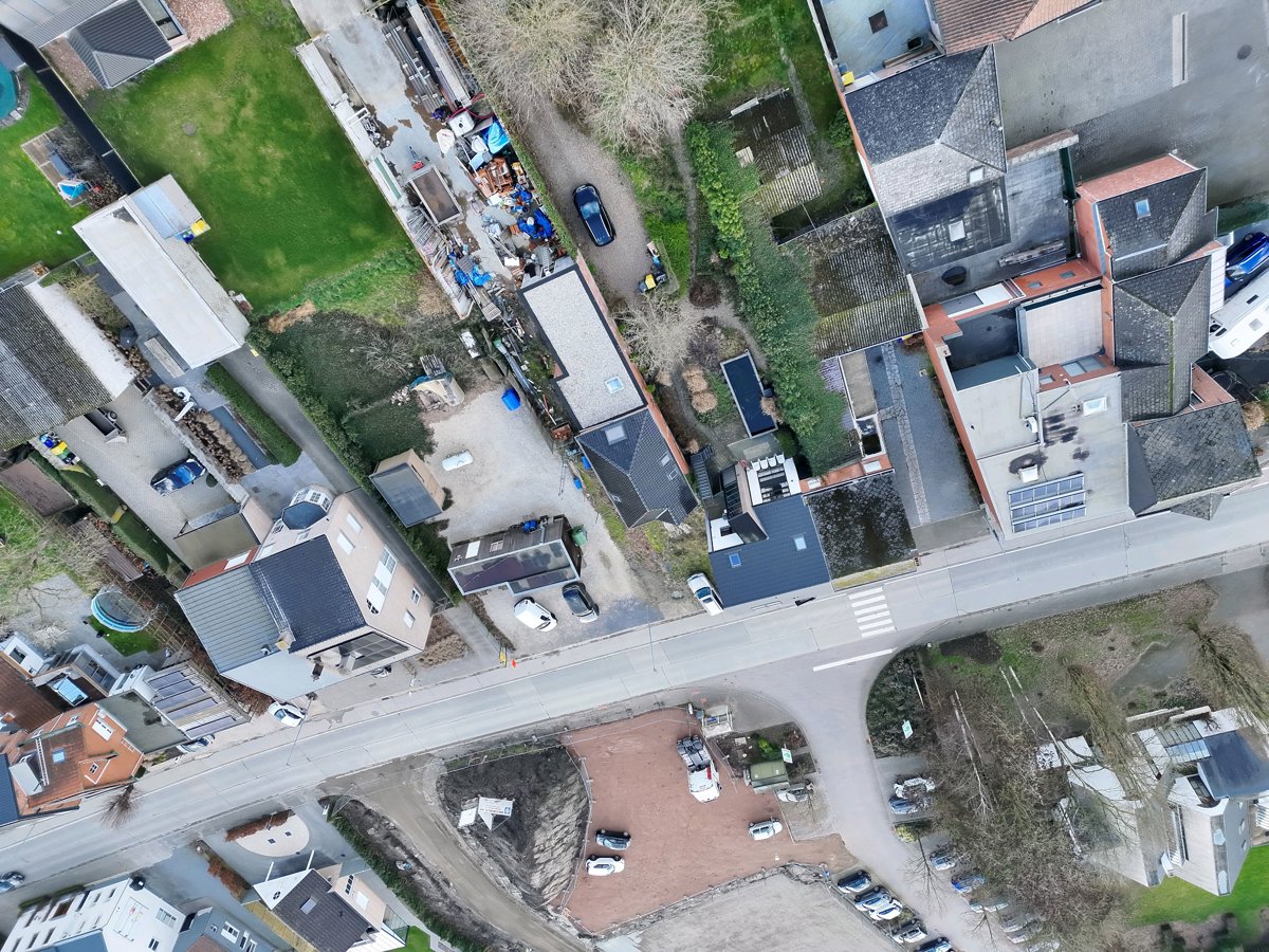 Drone 3d model of Hooistraat Aerial drone 3d model in Hulshout, Flanders, BE