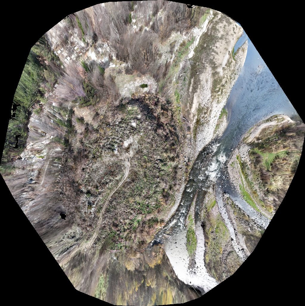 Drone map of Девин Ривър River T MARKET in къща за гости Aerial drone map in Devin, Smolyan, BG