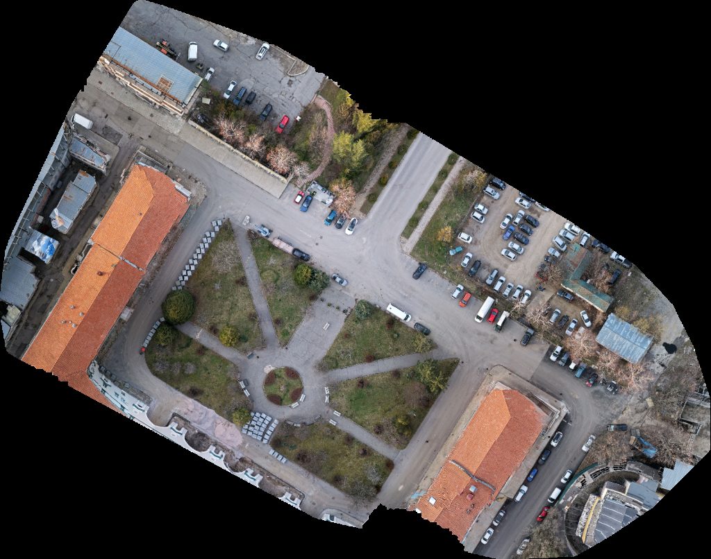 Drone map of UNIVERSAL K XR STUDIO Nu Boyana Film Studios in Bojana Aerial drone map in Sofia, Sofia City Province, BG