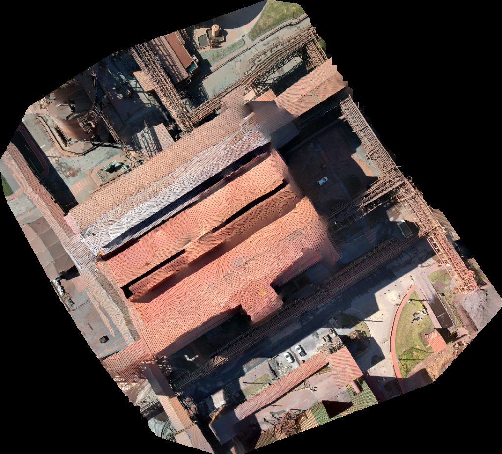Drone map of Bacias usina 8 Teste de carga Aqua Load in Parque Industrial Aerial drone map in Serra, Es, BR