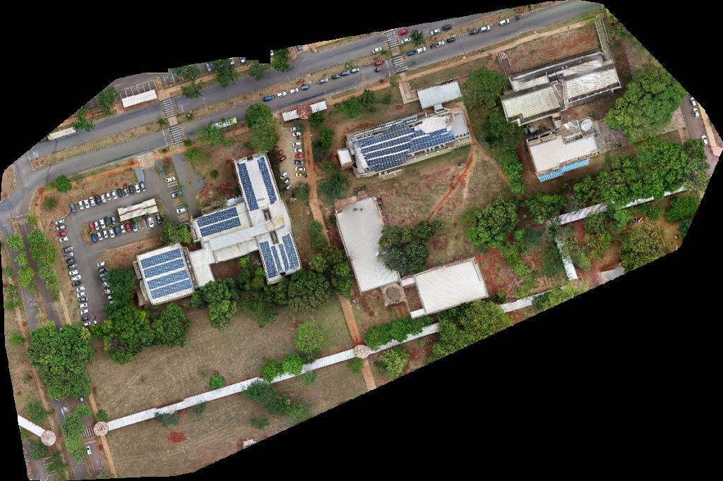 Drone map of Fábrica de Software Pixel Lab in Chácaras Califórnia Aerial drone map in Goiânia, Go, BR