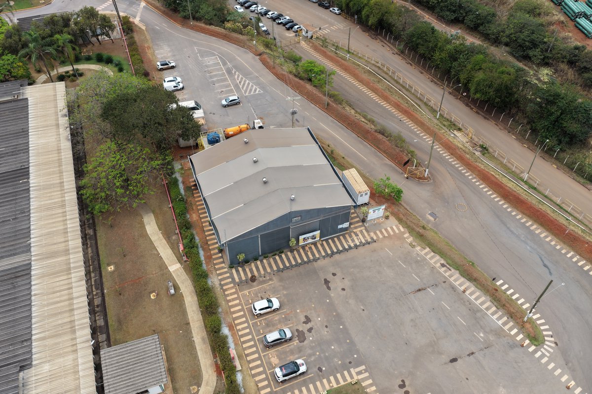 Drone 3d model of VALER Vale S A Mina Cauê Prédio Administrativo in mina cauê Aerial drone 3d model in Itabira, Mg, BR