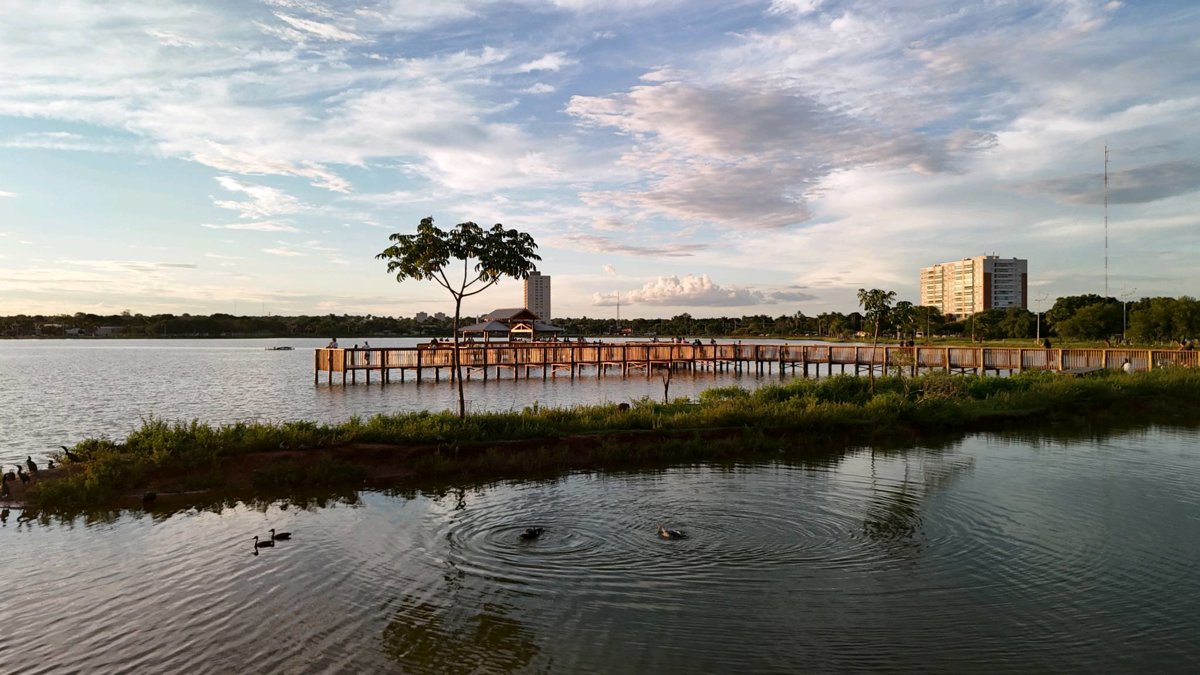 Drone 3d model of Deck Lagoa Maior Quiosque in Jardim Bela Vista Aerial drone 3d model in Três Lagoas, Ms, BR