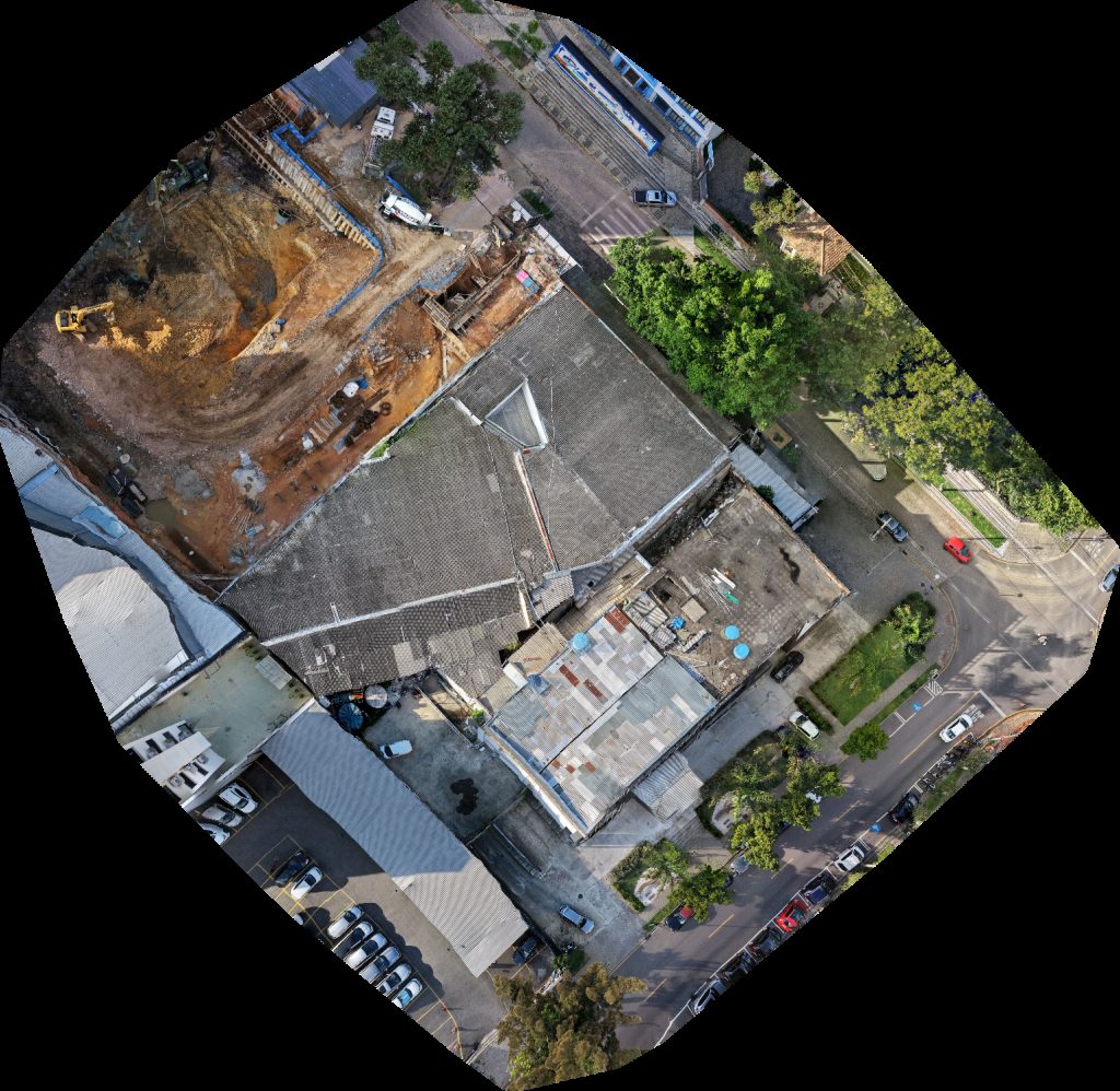 Drone map of Feira Livre Batel MARTELINHO DE OURO EXPRESS in Batel Aerial drone map in Curitiba, Pr, BR