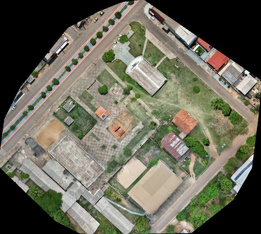 Drone map of Centro catequético N SRA ANUNCIAÇÃO Ginásio Aerial drone map in Governador Jorge Teixeira, Ro, BR