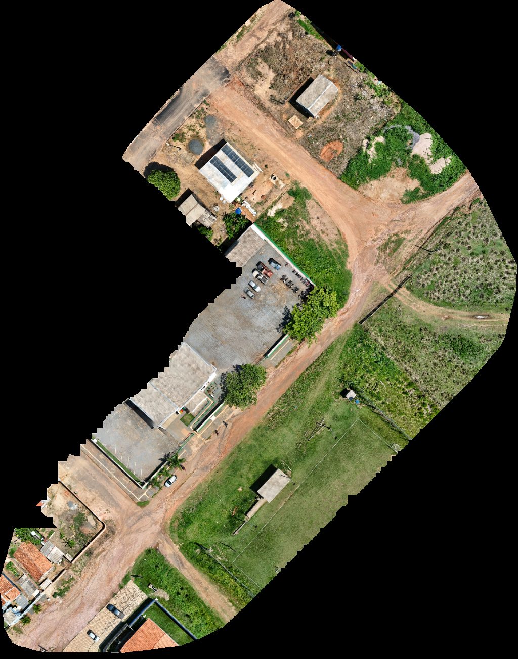 Drone map of CIRETRAN de Gov DETRAN RO Campo dos peladeiros Aerial drone map in Governador Jorge Teixeira, Ro, BR