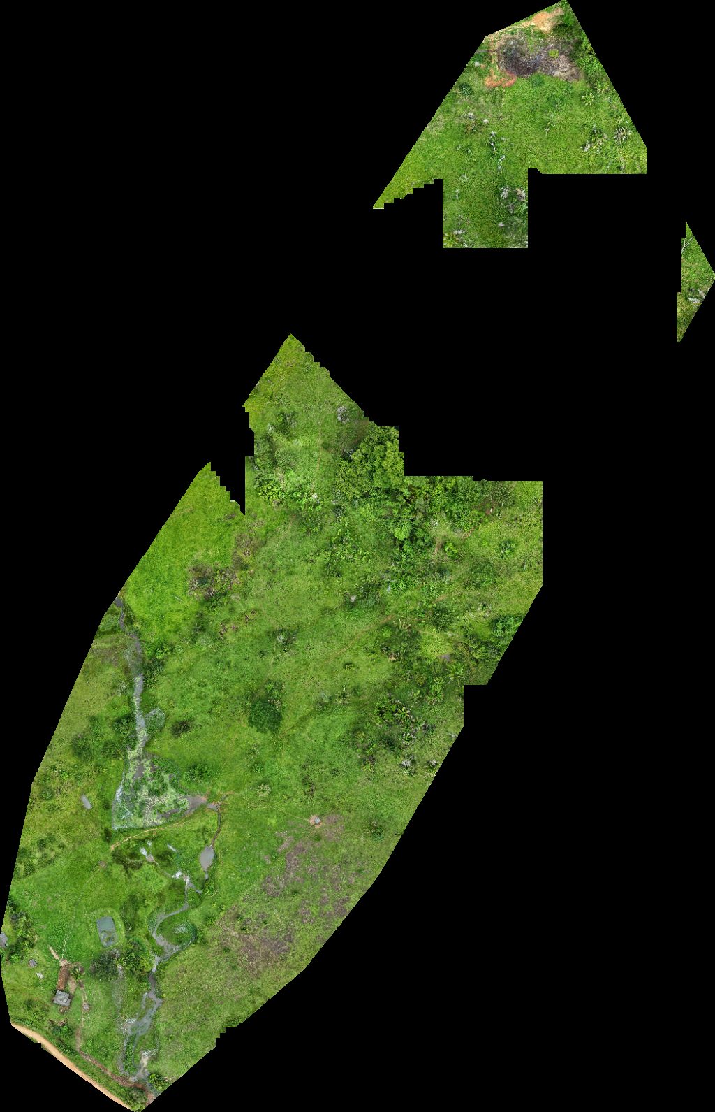 Drone map of desconhecido Cemitério Municipal Aerial drone map in Governador Jorge Teixeira, Ro, BR