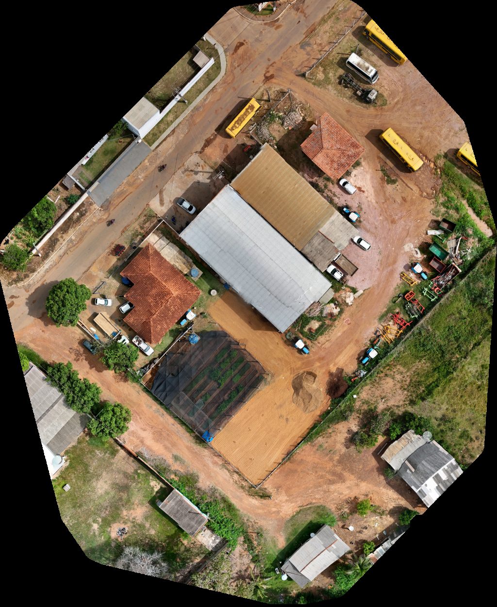 Drone map of Secretaria Municipal de Meio Ambiente e Agricultura Oficina Aerial drone map in Governador Jorge Teixeira, Ro, BR