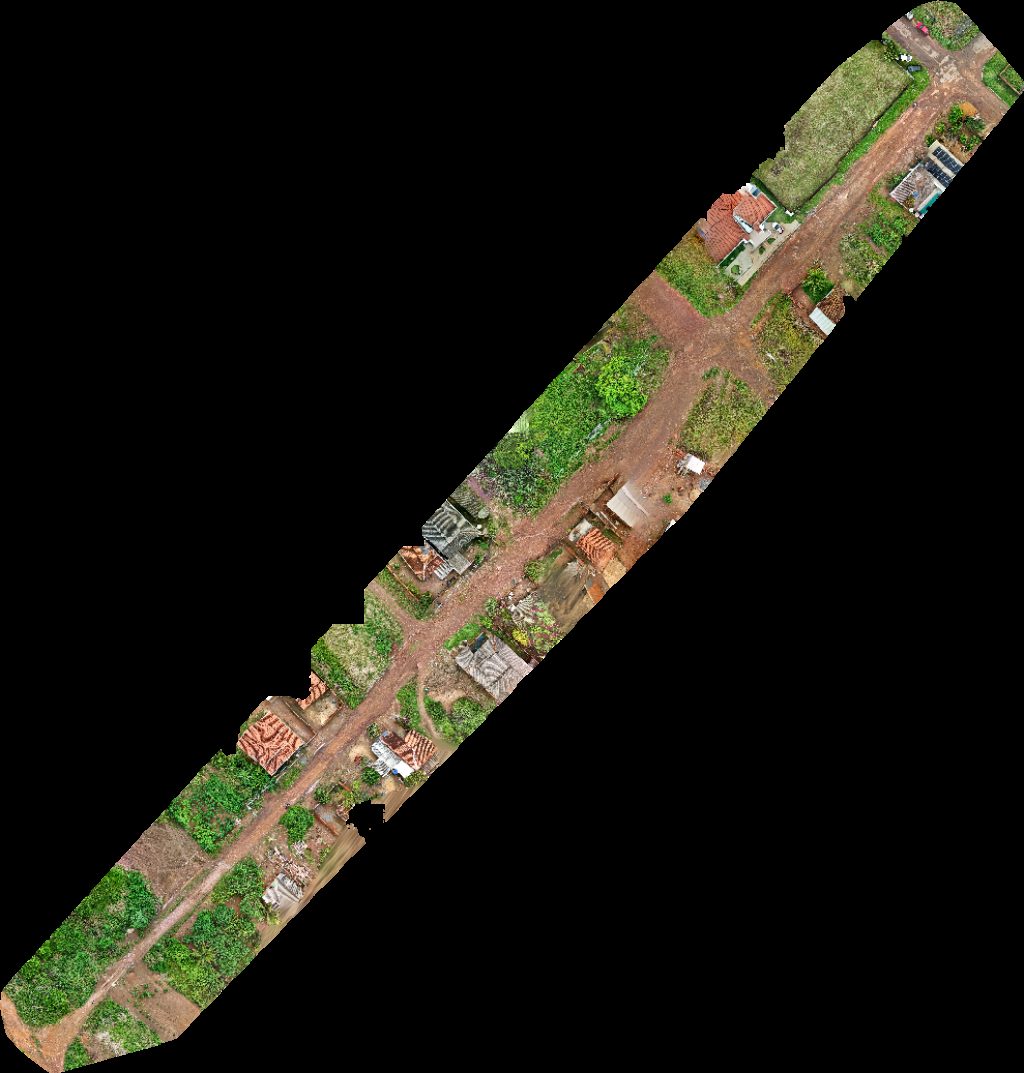 Drone map of Unidade Básica de Saúde Ivanicio Joaquim Santana Creche Municipal Aerial drone map in Governador Jorge Teixeira, Ro, BR