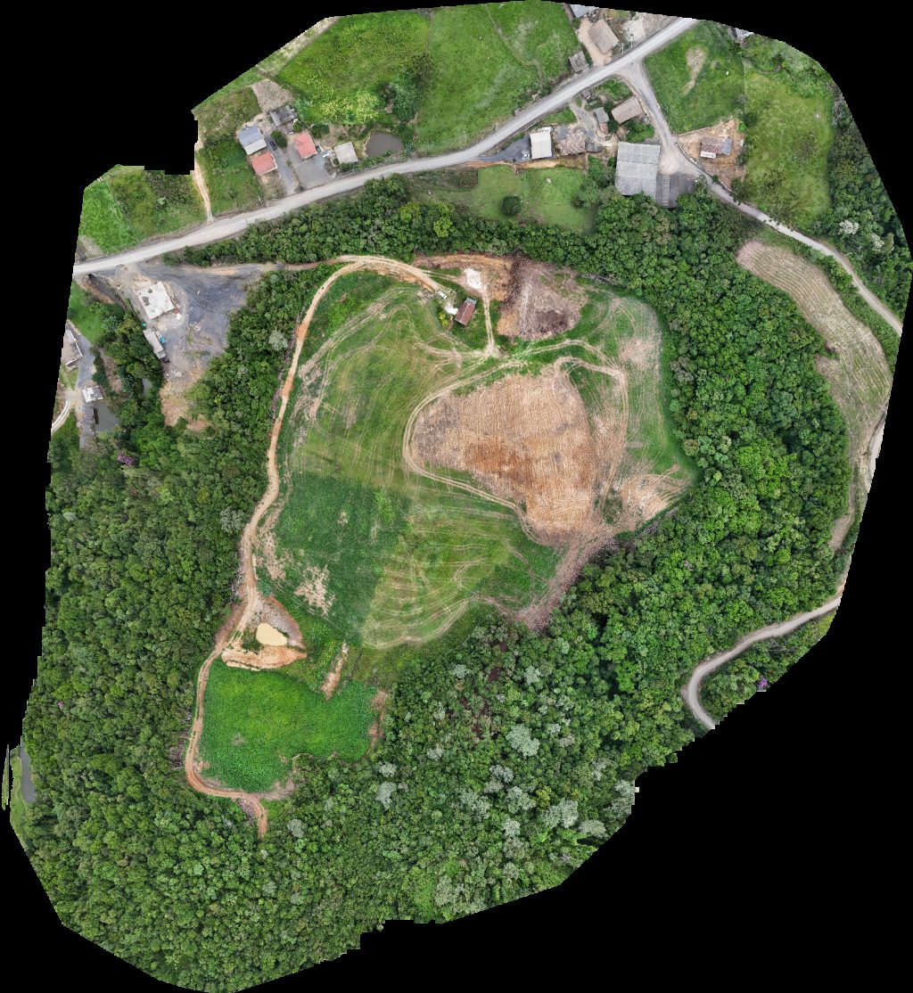 Drone map of Gruta do Caeté Mercado Clei Aerial drone map in Alfredo Wagner, Sc, BR