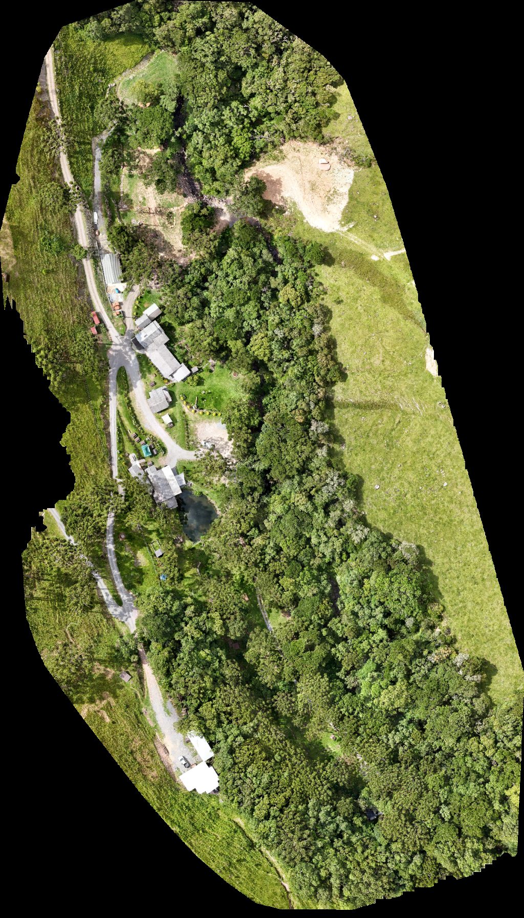 Drone map of Refugio Soldados Sebold Refúgio in morada do guardião Aerial drone map in Alfredo Wagner, Sc, BR