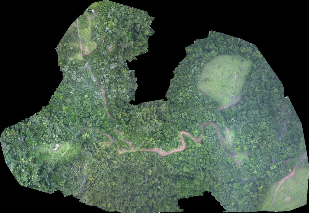 Drone map of Chalé Soldados do Sebold Cascata das Andorinhas in soldados sebold Aerial drone map in Alfredo Wagner, Sc, BR