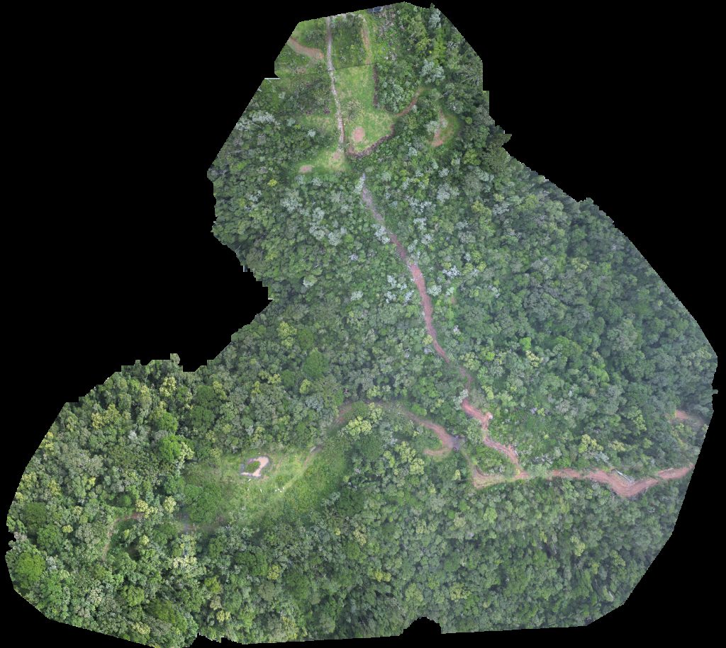 Drone map of Chalé Soldados do Sebold Cascata das Andorinhas in soldados sebold Aerial drone map in Alfredo Wagner, Sc, BR