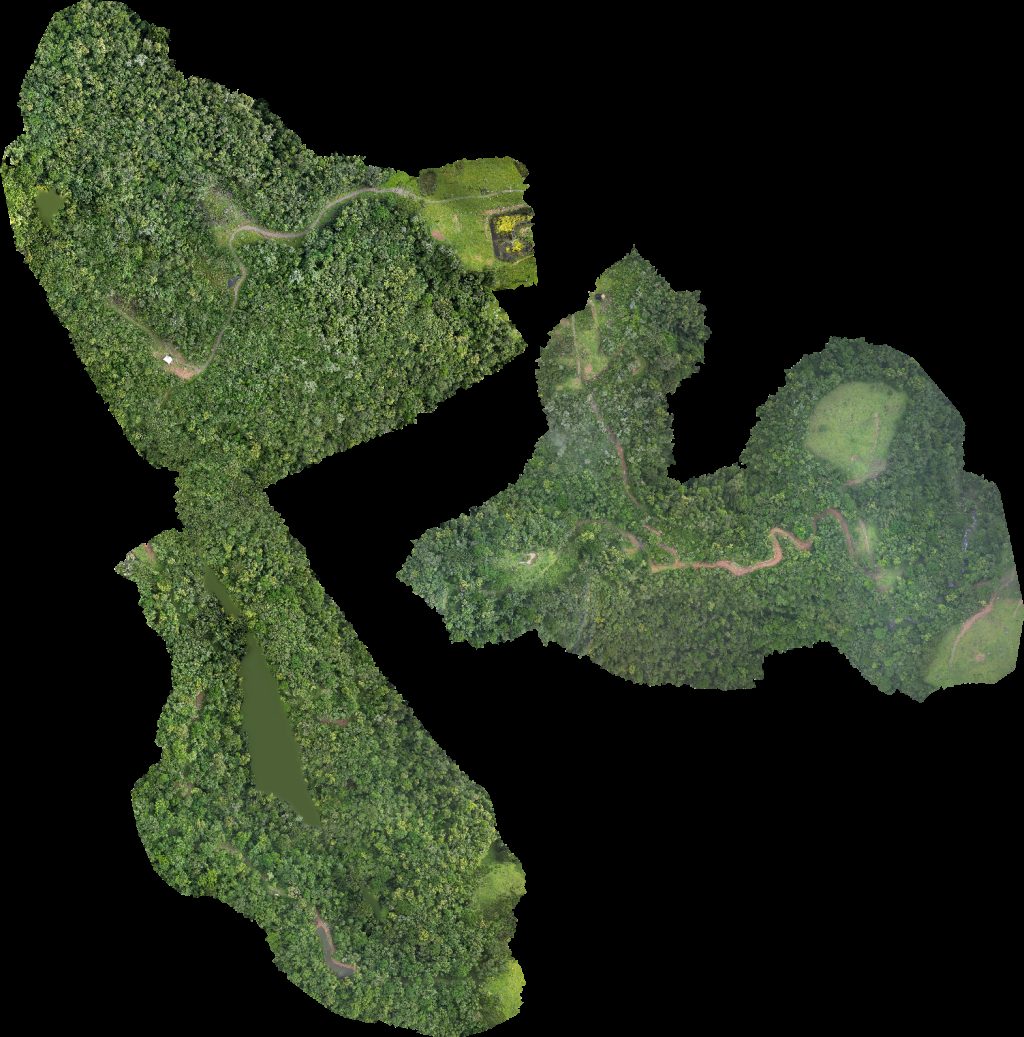 Drone map of Chalé Soldados do Sebold Cascata das Andorinhas in soldados sebold Aerial drone map in Alfredo Wagner, Sc, BR