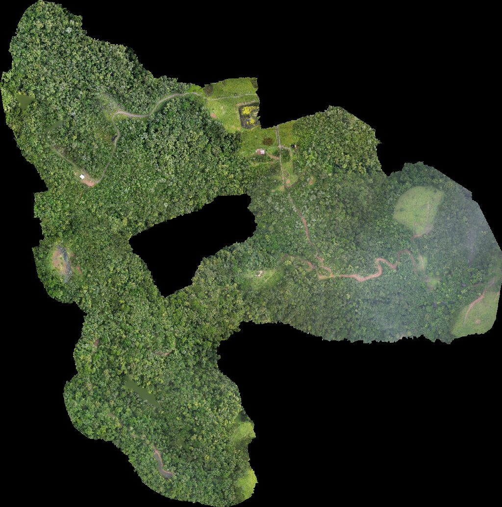 Drone map of Chalé Soldados do Sebold Cascata das Andorinhas in soldados sebold Aerial drone map in Alfredo Wagner, Sc, BR