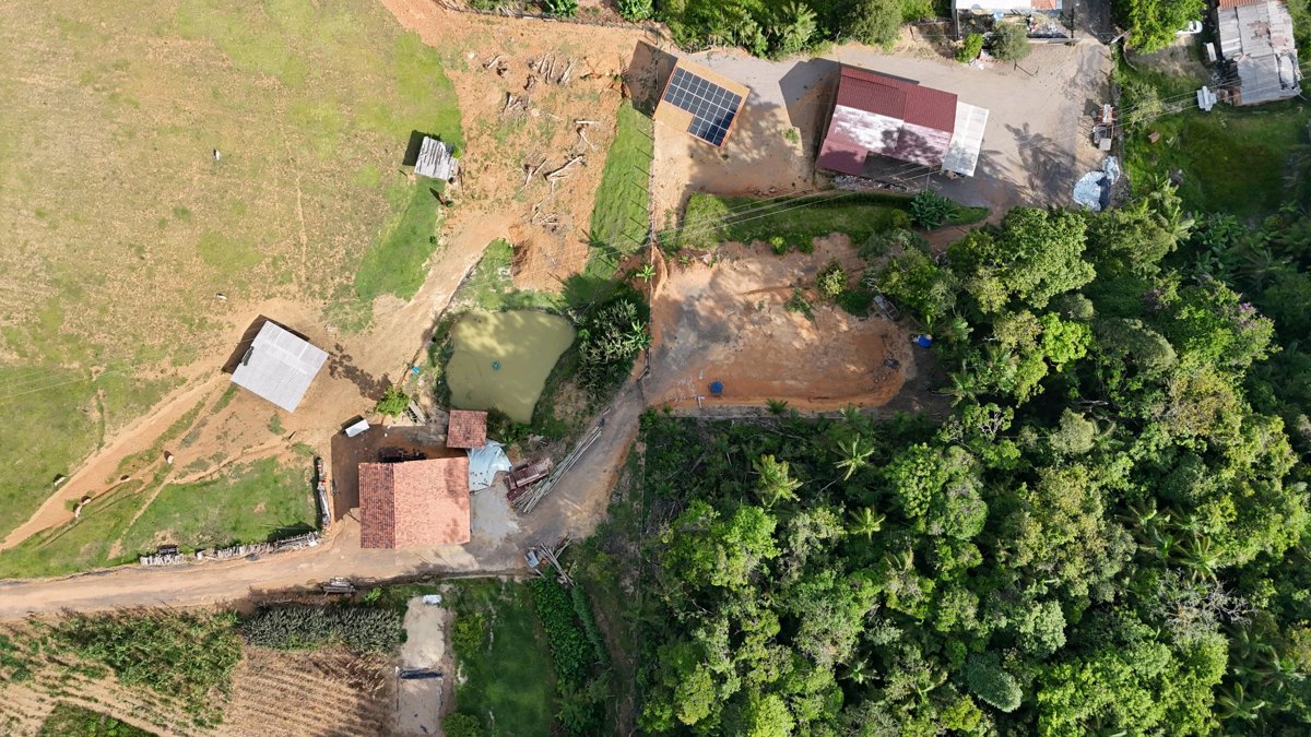 Drone 3d model of Silvana Artes Digitais cabanas sol nascente in são miguel Aerial drone 3d model in Lontras, Sc, BR