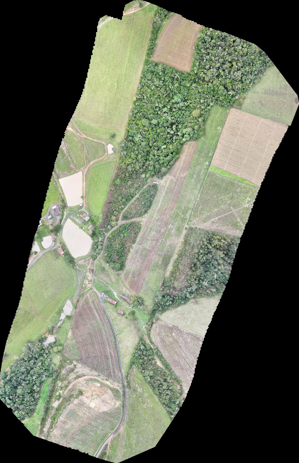 Drone map of maspy confecçoes PARADA DA ECONOMIA Aerial drone map in Pouso Redondo, Sc, BR