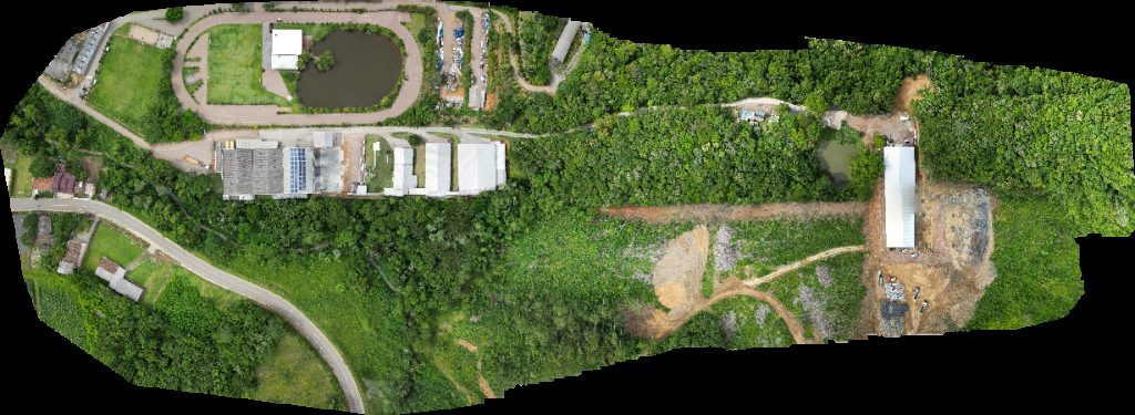 Drone map of ADR Unidavi Eletronema Ltda EPP in Albertina Aerial drone map in Rio do Sul, Sc, BR