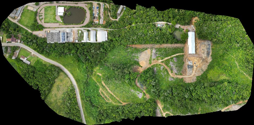 Drone map of ADR Unidavi Eletronema Ltda EPP in Albertina Aerial drone map in Rio do Sul, Sc, BR