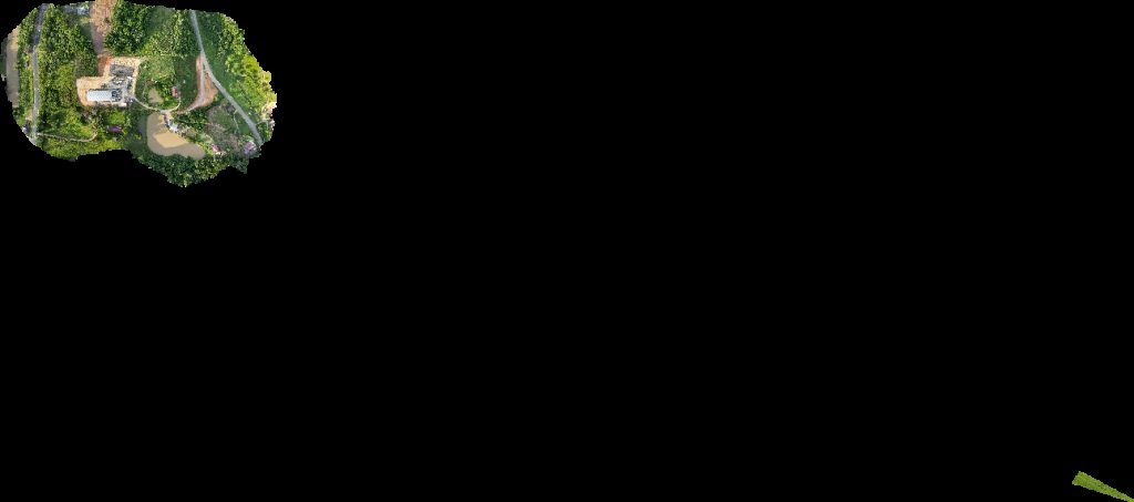 Drone map of Ideal Estruturas Pré Moldadas Capela São Miguel Arcanjo in Albertina Aerial drone map in Rio do Sul, Sc, BR