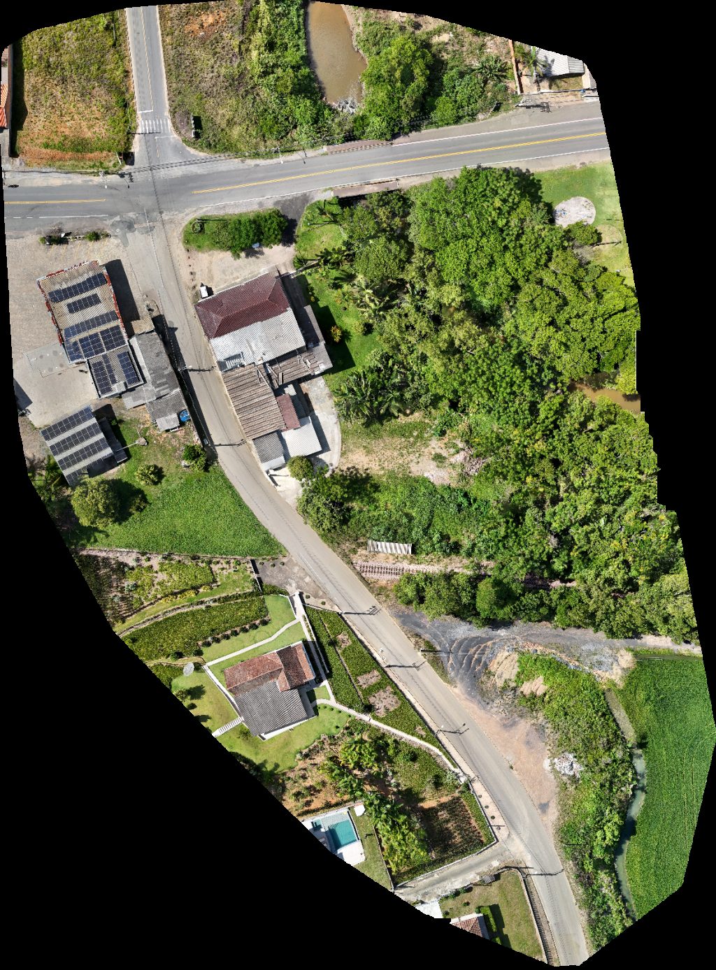 Drone map of Cars Solution Agropet Depiné in Bela Alianca Aerial drone map in Rio do Sul, Sc, BR